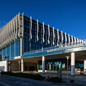 Miami Beach Convention Center and parking entrance